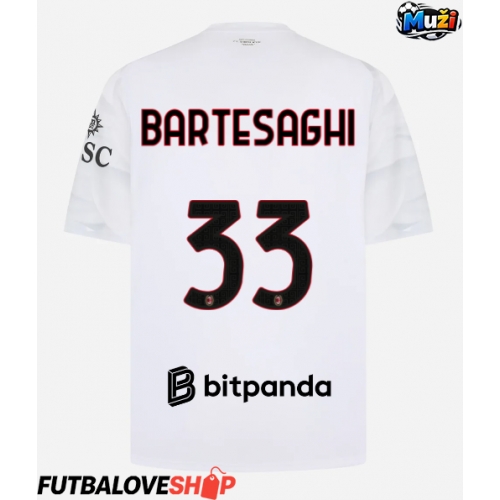 Dres AC Milan Davide Bartesaghi #33 Preč 2026-27 Krátky Rukáv